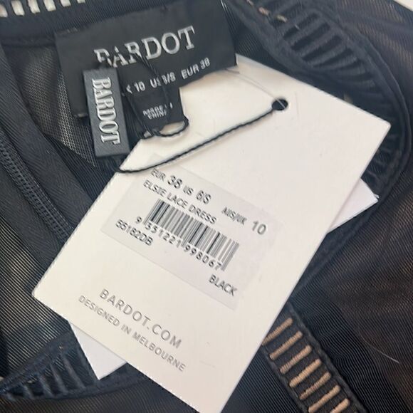 Bardot Elsie Black Lace Short Sleeve Dress - Picture 9 of 9